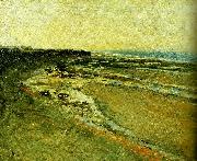 Carl Fredrik Hill strand vid luc-sur-mer oil